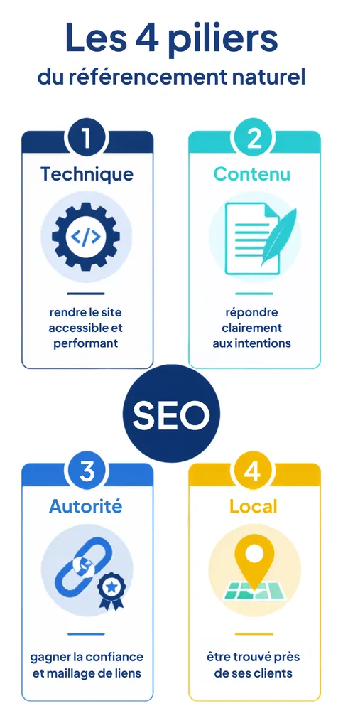 4 piliers SEO grenoble