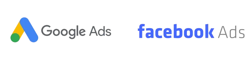 Logos des outils SEA - Google Ads & Facebook Ads